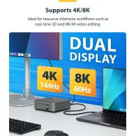 Kabel USB-C Thunderbolt 5 StarTechTBLT5MM50CM240W, 50cm, 240W, 80Gb, s, Czarny | Sklep ITnes.pl, IT for BUSINESS