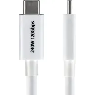 Kabel USB-C Thunderbolt 5 StarTechTBLT5MM80CM240WWH, 80cm, 240W, 80Gb, s, Biały | Sklep ITnes.pl, IT for BUSINESS