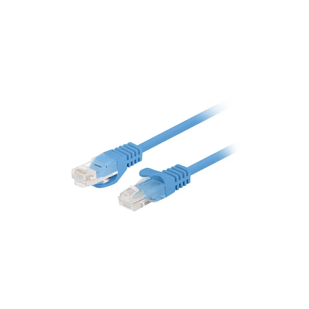 Patchcord Lanberg PCU6-20CC-0200-B, kat. 6, UTP, 2m, niebieski, opakowanie zbiorcze 10 szt | Sklep ITnes.pl, IT for BUSINESS
