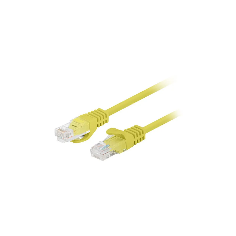 Patchcord Lanberg PCU6-20CC-0100-Y, kat. 6, UTP, 1m, żółty, opakowanie zbiorcze 10 szt | Sklep ITnes.pl, IT for BUSINESS