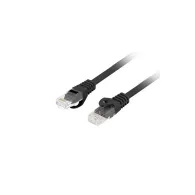 Patchcord Lanberg U/UTP PCU6-10CU-1500-BK - 15 m, kat. 6, Czarny