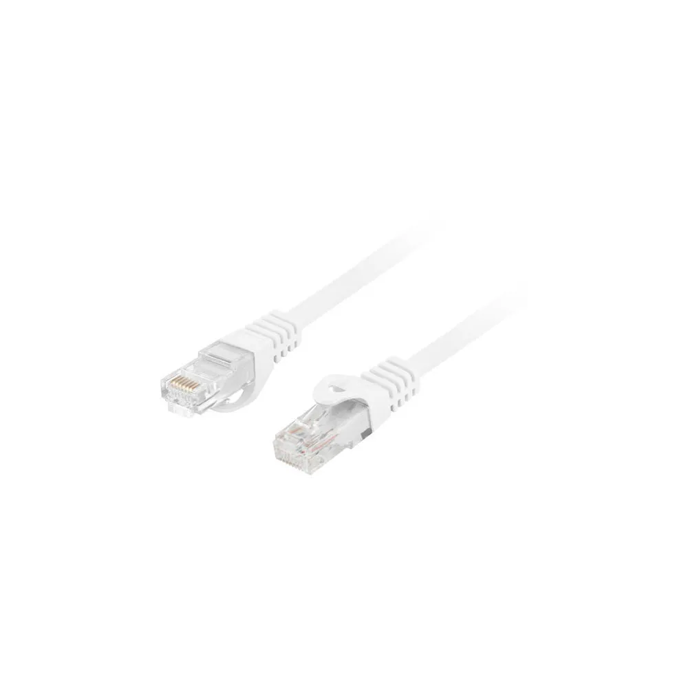 Patchcord Lanberg U/UTP PCU6-10CU-0200-W - 2 m, kat. 6, Biały