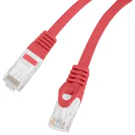 Patchcord Lanberg U/UTP PCU6-10CU-0025-R - 0,25 m, kat. 6, Czerwony