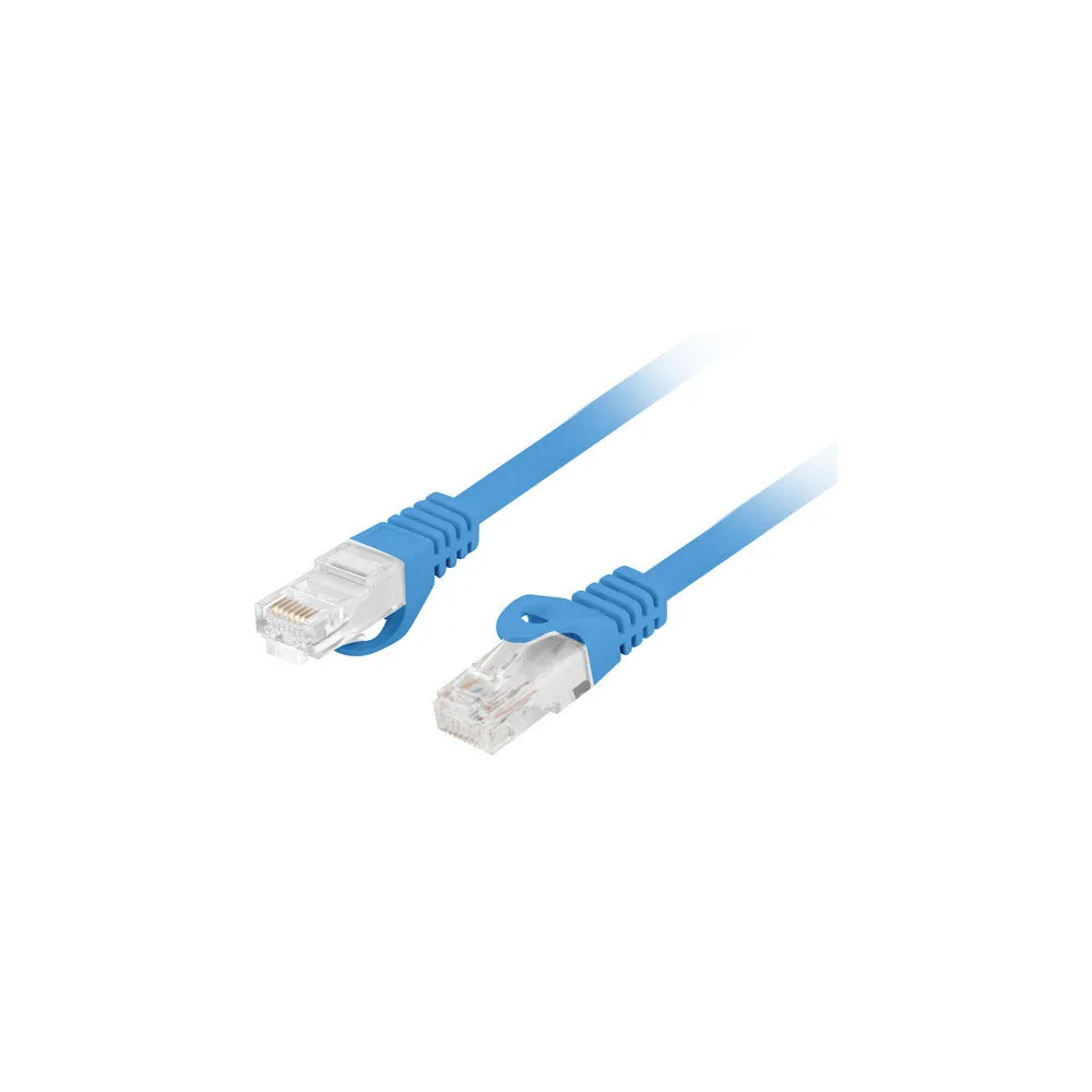 Patchcord Lanberg U/UTP PCU6-10CU-1000-B - 10 m, kat. 6, Niebieski