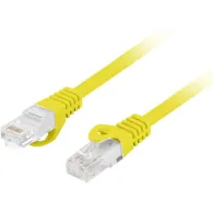 Patchcord Lanberg U/UTP PCU6-10CU-0025-Y - 0,25 m, kat. 6, Żółty