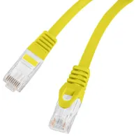 Patchcord Lanberg U/UTP PCU6-10CU-0050-Y - 0,5 m, kat. 6, Żółty