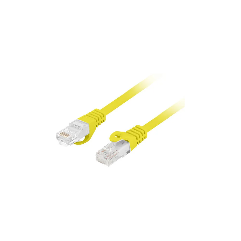 Patchcord Lanberg U/UTP PCU6-10CU-0200-Y - 2 m, kat. 6, Żółty