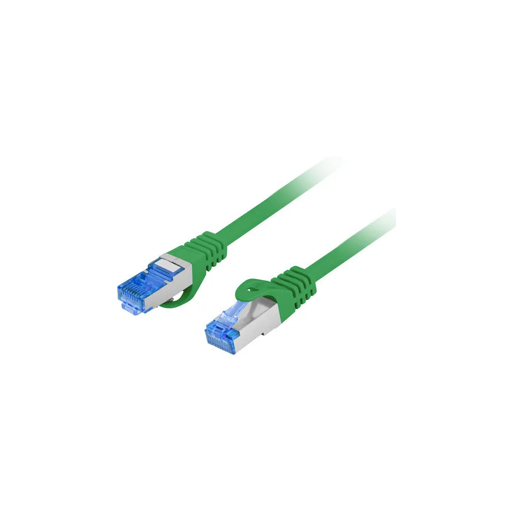 Patchcord Lanberg U/UTP PCF6A-10CC-1500-G - kat. 6A, S|FTP, 15m, zielony