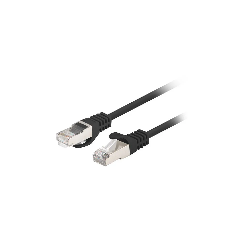 Patchcord Lanberg PCF6-10CC-0100-BK, kat. 6, F|UTP, 1m, czarny | Sklep ITnes.pl, IT for BUSINESS