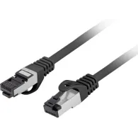 Patchcord Lanberg PCF8-10CU-0100-BK, kat. 8.1, CU, S|FTP, 1m, czarny | Sklep ITnes.pl, IT for BUSINESS