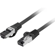 Patchcord Lanberg PCF8-10CU-0200-BK, kat. 8.1, CU, S|FTP, 2m, czarny | Sklep ITnes.pl, IT for BUSINESS