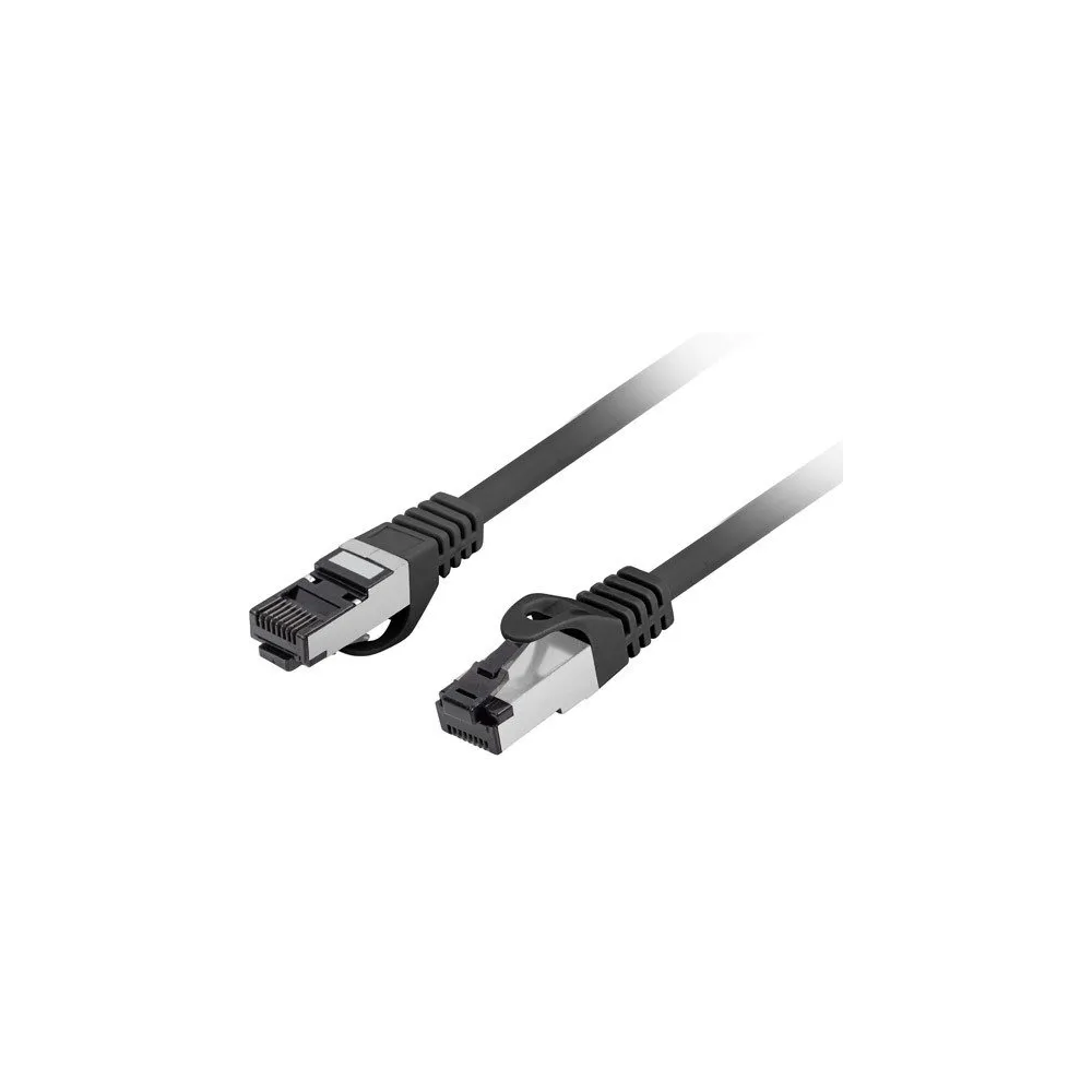Patchcord Lanberg PCF8-10CU-0200-BK, kat. 8.1, CU, S|FTP, 2m, czarny | Sklep ITnes.pl, IT for BUSINESS
