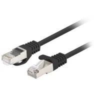 Patchcord Lanberg FTP PCF6-20CC-0100-BK, kat. 6, F|UTP, 1m, czarny, opakowanie zbiorcze 10 szt | Sklep ITnes.pl, IT for BUSINESS