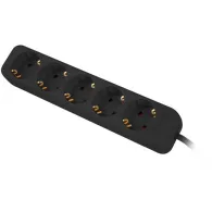 Listwa zasilająca Lanberg PS0-05F-0150-BK - 5x Typ F, wtyk Schuko, 1,5m, Czarna