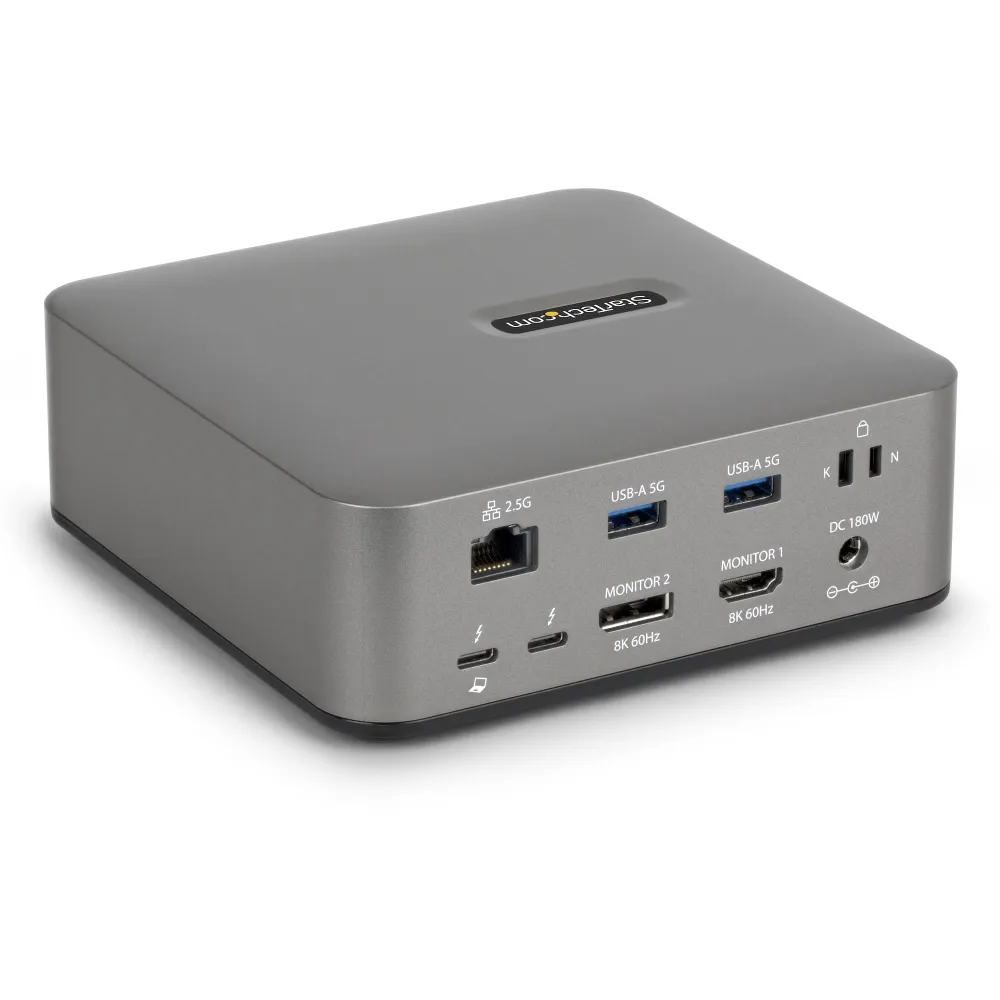 Stacja dokująca StarTech Thunderbolt 5 Universal Docking Station 215UE-TB5USB4DOCK - 4x USB-C, 3x USB-A, HDMI, DP, LAN, Audio