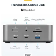 Stacja dokująca StarTech Thunderbolt 5 Universal Docking Station 215UE-TB5USB4DOCK - 4x USB-C, 3x USB-A, HDMI, DP, LAN, Audio