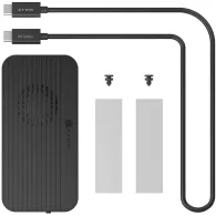 Obudowa na dysk M.2 ICY BOX IB-1980-80G DIAMOND CASE 1980 - Thunderbolt 5, 80 Gbps, Czarna