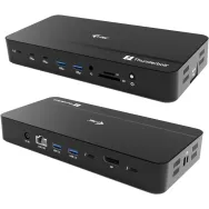 Stacja dokująca i-tec Thunderbolt 5 Triple Display Docking Station TB5TRIPLEDOCKM2PD - 5x USB-C, 4x USB-A, DP, LAN, Audio, SD