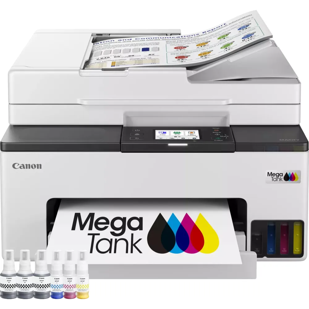 Urządzenie wielofunkcyjne atramentowe Canon MAXIFY GX2041 6171C027 - A4, 600×1200 dpi, LAN, Wi-Fi