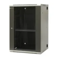 Szafa rack 19" 18U Emiter EM/AH6518, 600 x 550 x 910mm, drzwi blacha-szkło, dwusekcyjna | Sklep ITnes.pl, IT for BUSINESS