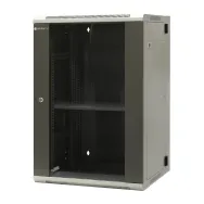 Szafa rack 19" 18U Emiter EM/AH6518, 600 x 550 x 910mm, drzwi blacha-szkło, dwusekcyjna | Sklep ITnes.pl, IT for BUSINESS