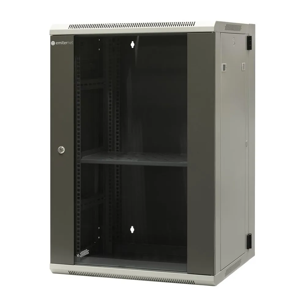 Szafa rack 19" 18U Emiter EM/AH6518, 600 x 550 x 910mm, drzwi blacha-szkło, dwusekcyjna | Sklep ITnes.pl, IT for BUSINESS Szafa rack 19" 18U Emiter EM/AH6518, 600 x 550 x 910mm, drzwi blacha-szkło, dwusekcyjna | Sklep ITnes.pl, IT for BUSINESS