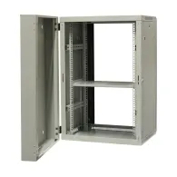 Szafa rack 19" 18U Emiter EM/AH6518, 600 x 550 x 910mm, drzwi blacha-szkło, dwusekcyjna | Sklep ITnes.pl, IT for BUSINESS