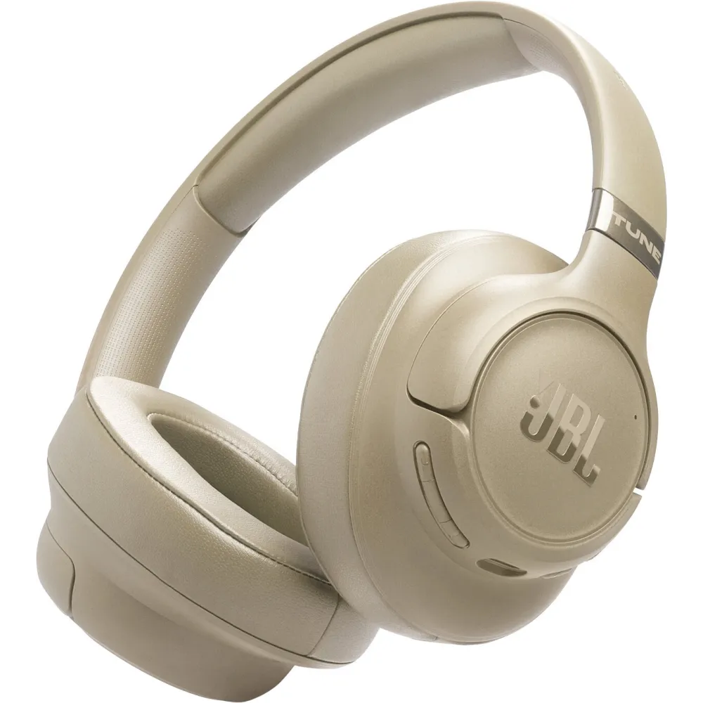 Słuchawki bezprzewodowe nauszne JBL Tune 780NC T780NCBEG - BT 6.0, USB-C, ANC, Beżowe