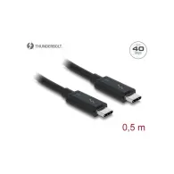 Kabel USB-C Thunderbolt 3 Delock 84844, 0,5m czarny | Sklep ITnes.pl, IT for BUSINESS