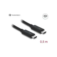 Kabel USB-C Thunderbolt 3 Delock 84844, 0,5m czarny | Sklep ITnes.pl, IT for BUSINESS
