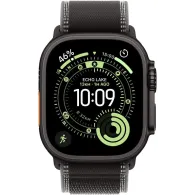 Smartwatch Apple Watch Ultra 3 MF1D4ET/A - 49 mm GPS + Cellular, czarny tytan z czarną opaską Trail, S|M