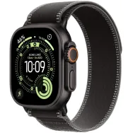 Smartwatch Apple Watch Ultra 3 MF1D4QC/A - 49 mm GPS + Cellular, czarny tytan z czarną opaską Trail, S|M