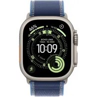 Smartwatch Apple Watch Ultra 3 MEWU4QR/A - 49 mm GPS + Cellular, naturalny tytan z jasnoniebieską opaską Trail, M|L