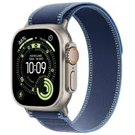 Smartwatch Apple Watch Ultra 3 MEWU4ET/A - 49 mm GPS + Cellular, naturalny tytan z jasnoniebieską opaską Trail, M|L