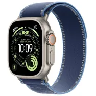 Smartwatch Apple Watch Ultra 3 MEWR4QI/A - 49 mm GPS + Cellular, naturalny tytan z jasnoniebieską opaską Trail, S|M