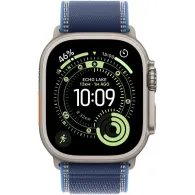 Smartwatch Apple Watch Ultra 3 MEWR4QC/A - 49 mm GPS + Cellular, naturalny tytan z jasnoniebieską opaską Trail, S|M