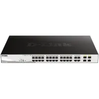 Switch zarządzalny D-Link DGS-1210-28P/E, 24x 100|1000Mbps RJ45, 4x 1Gbps RJ45, SFP combo, POE+ 193W | Sklep ITnes.pl, IT for BU