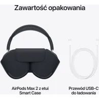 Słuchawki bezprzewodowe Apple AirPods Max 2 ANC MHWK4ZM/A - USB-C, Północ