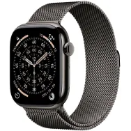 Smartwatch Apple Watch 11 MFD44MP/A - 46 mm, GPS + Cellular, łupkowy tytan z bransoletą mediolańską kol. tytanu łupkowego, M/L