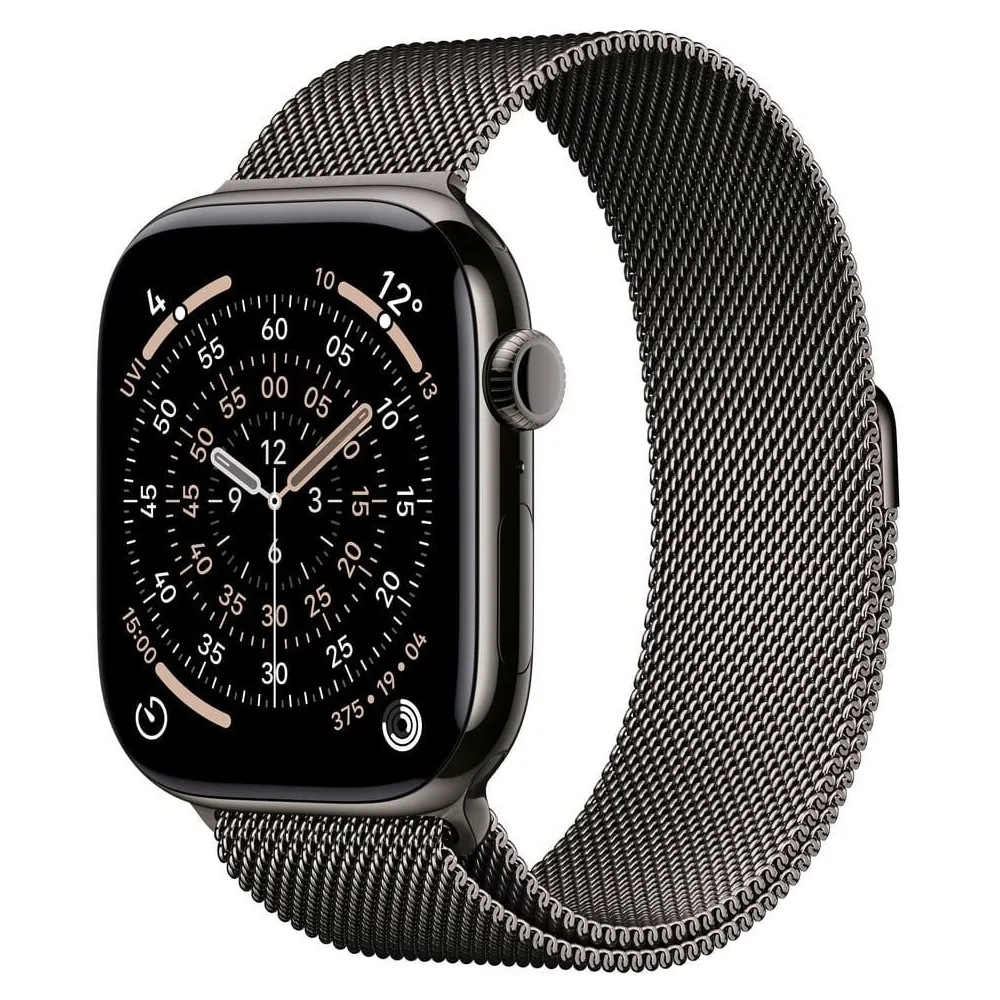 Smartwatch Apple Watch 11 MFD44WF/A - 46 mm, GPS + Cellular, łupkowy tytan z bransoletą mediolańską kol. tytanu łupkowego, M/L