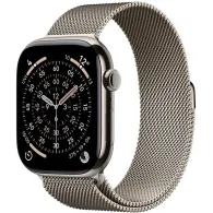 Smartwatch Apple Watch 11 MFCY4MP/A - 46 mm, GPS + Cellular, naturalny tytan z bransoletą mediolańską kol. naturalnym, S/M