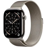 Smartwatch Apple Watch 11 MFCY4MP/A - 46 mm, GPS + Cellular, naturalny tytan z bransoletą mediolańską kol. naturalnym, S/M