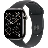 Smartwatch Apple Watch 11 MFD24MP/A - 46 mm, GPS + Cellular, łupkowy tytan z czarnym paskiem sportowym, M/L