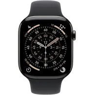 Smartwatch Apple Watch 11 MFD24ET/A - 46 mm, GPS + Cellular, łupkowy tytan z czarnym paskiem sportowym, M/L