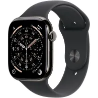 Smartwatch Apple Watch 11 MFD14MP/A - 46 mm, GPS + Cellular, łupkowy tytan z czarnym paskiem sportowym, S|M