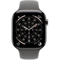 Smartwatch Apple Watch 11 MFCX4ZR/A - 46 mm, GPS + Cellular, naturalny tytan z szarym paskiem sportowym, M/L
