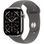 Smartwatch Apple Watch 11 MFCW4MP/A - 46 mm, GPS + Cellular, naturalny tytan z szarym paskiem sportowym, S|M
