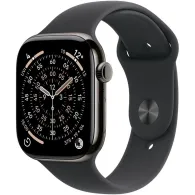 Smartwatch Apple Watch 11 MF8T4WF/A - 42 mm, GPS + Cellular, łupkowy tytan z czarnym paskiem sportowym, M|L