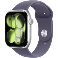 Smartwatch Apple Watch 11 MF8J4MP/A - 42 mm, GPS + Cellular, srebrne aluminium z fioletowym paskiem sportowym, M|L