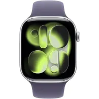 Smartwatch Apple Watch 11 MEU64MP/A - 42 mm, GPS, srebrne aluminium z fioletowym paskiem sportowym, S|M